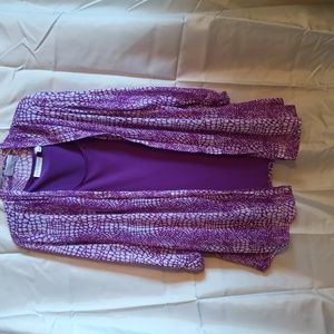 2 piece tank and matching over shirt